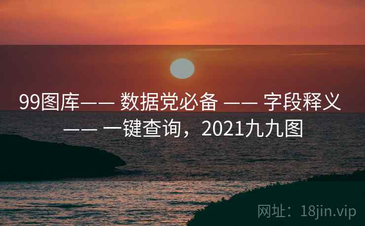 99图库—— 数据党必备 —— 字段释义 —— 一键查询，2021九九图